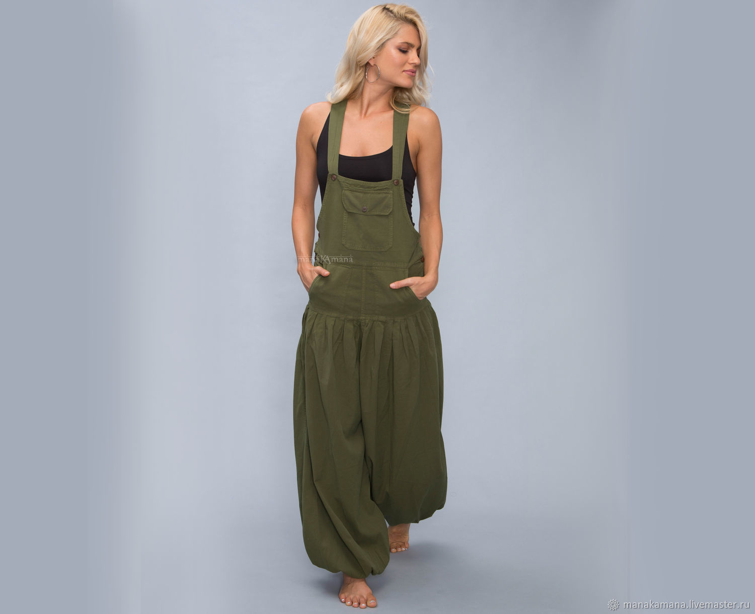 Olive Jumpsuit - Harem Pants – купить 