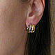 Order Ring earrings, bicolor earrings, stylish trend earrings. Irina Moro. Livemaster. . Congo earrings Фото №3