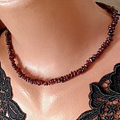 Работы для детей, handmade. Livemaster - original item beads: Garnet Beads Small Garnet Male Female Gift. Handmade.