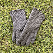 Аксессуары handmade. Livemaster - original item Kizz Python gloves. Handmade.