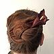 Шпильки для волос Лилия Калла, украшения для волос цветы. Шпилька. _Woodberry_. Интернет-магазин Ярмарка Мастеров.  Фото №2