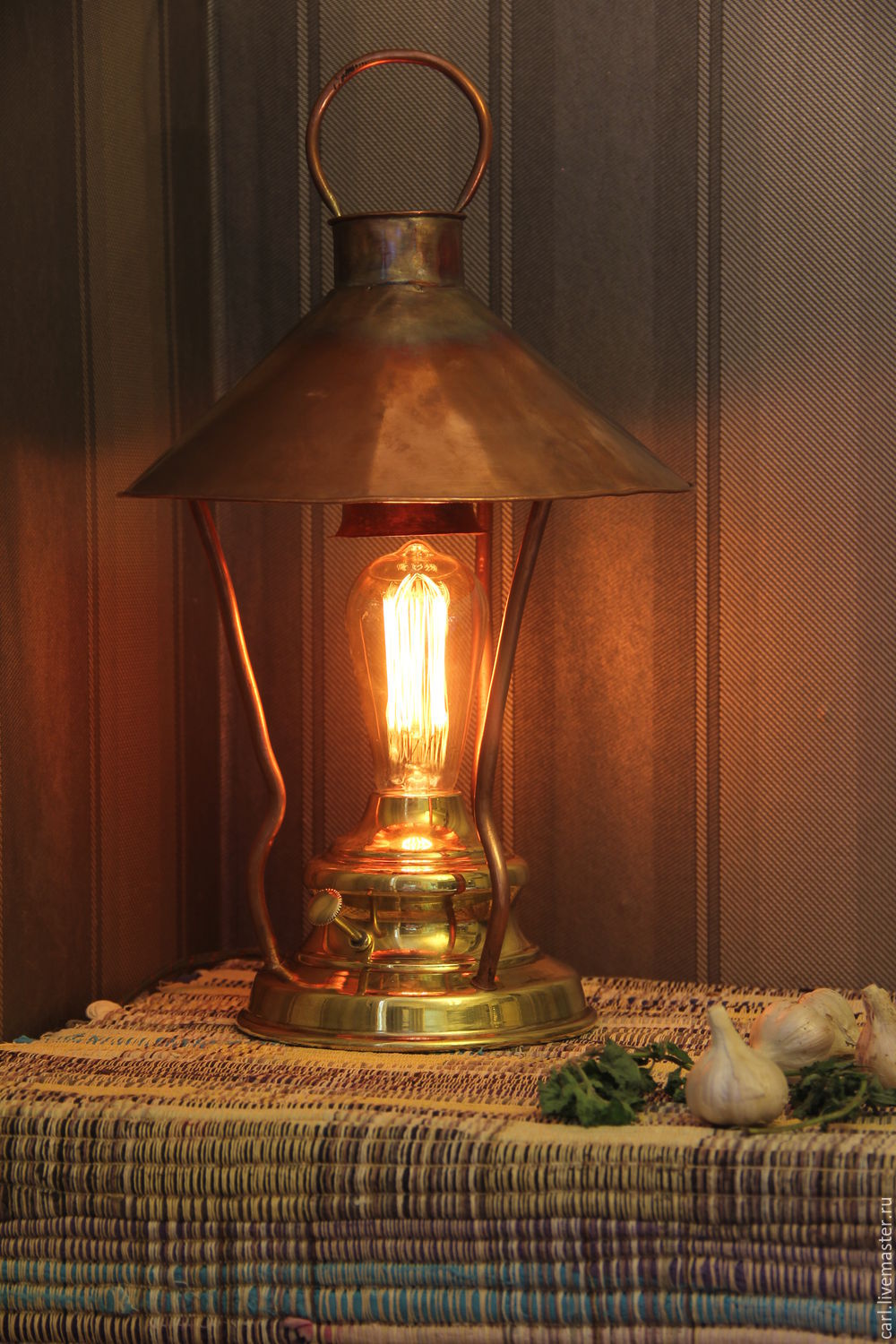 Лампа керосинка ржавая, 8 см купить с доставкой