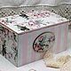 Caja de joyería-Caja de almacenamiento para la Ternura de la rosa. Storage Box. Studio Villa-Oliva. Ярмарка Мастеров.  Фото №4
