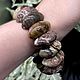 Natural Ural Jasper bracelet. Bead bracelet. naturalkavni. Online shopping on My Livemaster.  Фото №2