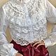 Order Elegant cotton blouse in boho style, with pockets and Amadeus decor. PolMary. Livemaster. . Blouses Фото №3