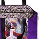 shopper: Lilac bag with an author's print. Shopper. Belasla. Online shopping on My Livemaster.  Фото №2