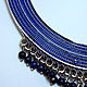 Melchior necklace with silver, lapis lazuli and enamel. Necklace. Sunny Silver. My Livemaster. Фото №5
