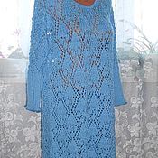 Одежда handmade. Livemaster - original item tunic: Openwork dress knitted with knitting needles.. Handmade.
