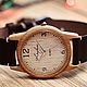 Wooden watches, women's watches, beech, 01A3530BB, Watches, Chernovtsy,  Фото №1