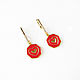 Order A gift for February 14, heart earrings, red earrings. Irina Moro. Livemaster. . Earrings Фото №3