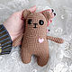 Knitted toys teddy bear brown small with a heart. Stuffed Toys. Вязаные игрушки - Ольга (knitlandiya). My Livemaster. Фото №6