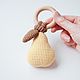 Baby box: rattle-pear, nipple holder, rodent. Gift for newborn. MaraBoo Handmade. Online shopping on My Livemaster.  Фото №2