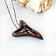 Order Pendant-Amulet made of wood ' shark's Tooth '(walnut). OakForest Wooden Jewelry. Livemaster. . Pendant Фото №3