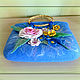 Art bag felted with a bright bouquet of flowers. Classic Bag. Larissa Permjakova. My Livemaster. Фото №5