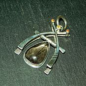Украшения handmade. Livemaster - original item Magic pendulum-compass.Silver, quartz, citrine, spessartin. Handmade.