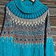 Knitted sweater 'Turquoise February'. Lopayesa, Sweaters, Samara,  Фото №1