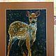 Fawn painting with pastels on sandpaper. Pictures. paintmart (oikos). Online shopping on My Livemaster.  Фото №2