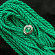 Gaitan silk cord emerald Emerald without lock 60 cm. Necklace. Russian Enamels. Online shopping on My Livemaster.  Фото №2