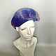 Order Velour cap with veil. irina-popilova. Livemaster. . Hats1 Фото №3
