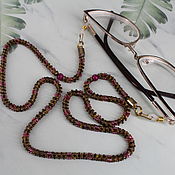 Украшения handmade. Livemaster - original item Eyeglass Holder Beaded Chain - harness. Handmade.