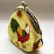 Chicken by the grain - A purse for small change with a clasp. Wallets. bag4life. My Livemaster. Фото №4
