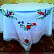 tablecloth with embroidery. Tablecloths. Славяночка-вышиваночка (oksanetta). Online shopping on My Livemaster.  Фото №2