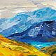 Order A picture of a mountain! meadow, mountain landscape, oil, impressionism 15*15 cm. Arthelenkey (earthelenkey). Livemaster. . Pictures Фото №3