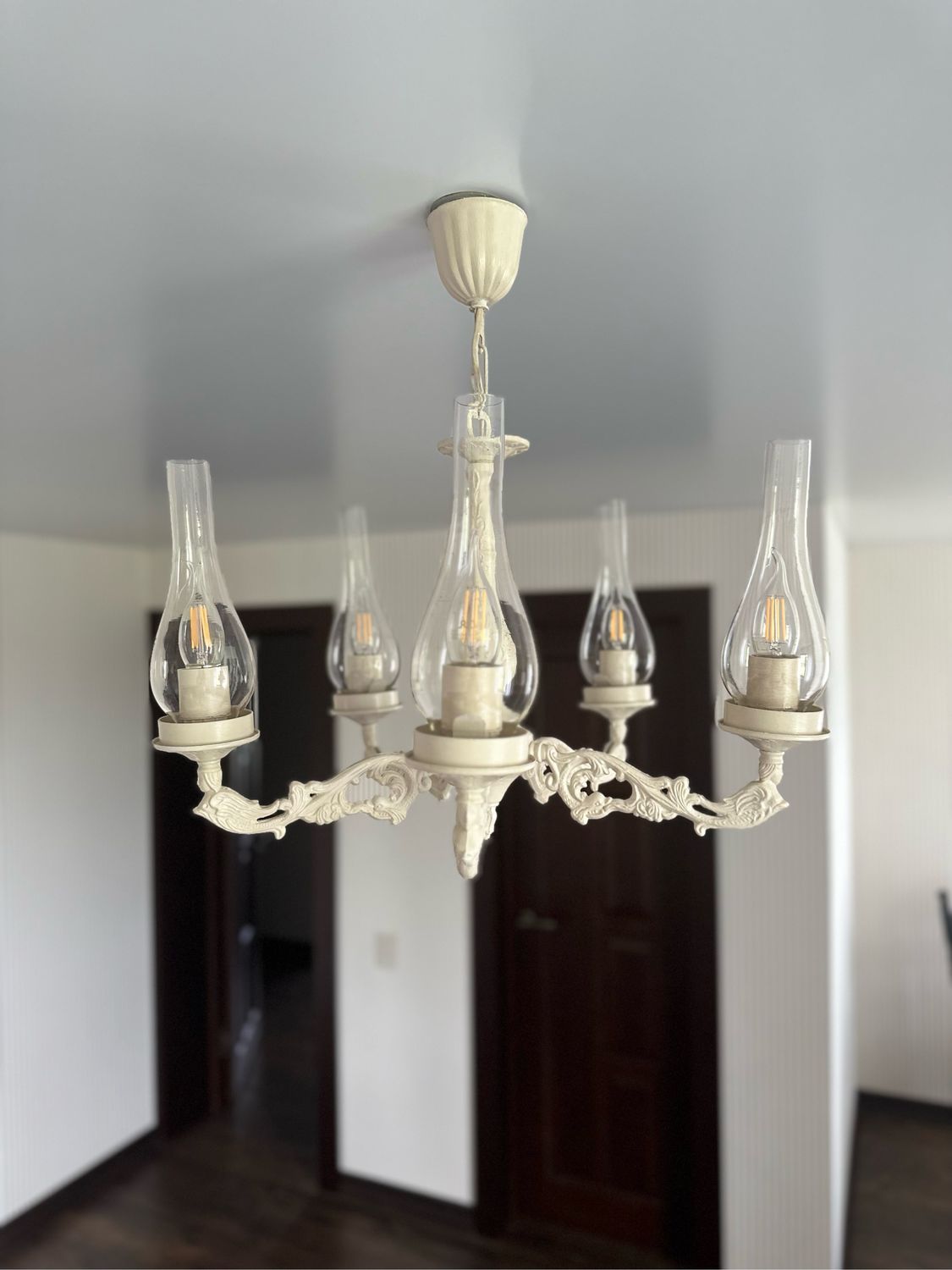 Люстра 5-рожковач с плафонами купить в интернет-магазине Ярмарка ...