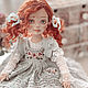 Doll Angelina. Author's textile doll collectible, Boudoir doll, Taganrog,  Фото №1