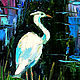 Mini painting Heron bird miniature oil painting with birds. Pictures. Colibri Art - Oil Painting. My Livemaster. Фото №6