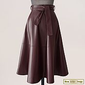Одежда handmade. Livemaster - original item Half-sun skirt with belt, belt loops and pockets. Handmade.