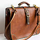 Leather handbag, bag-case art S3 Titan. Valise. MAX GINGER. My Livemaster. Фото №4