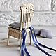 Order Wicker Chair for Dolls Doll Miniature Doll Furniture 1:12 House. kotomka-nv. Livemaster. . Doll furniture Фото №3