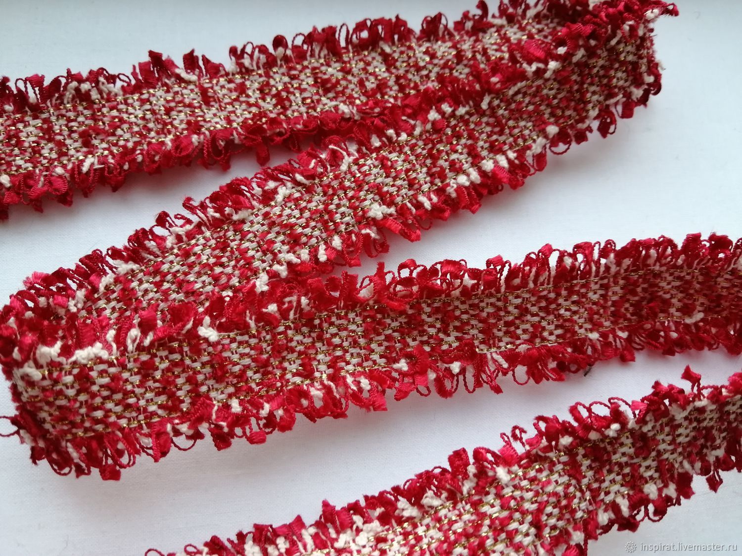 Тесьмы: Тесьма жаккардовая петельки 3 цвета купить в интернет-магазине ...