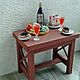 Furniture for dolls - tables for dollhouse miniature in country style. Doll furniture. MiniDom (Irina). My Livemaster. Фото №6