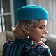 Velour women's hat 'Turquoise'. Hats1. Novozhilova Hats. Online shopping on My Livemaster.  Фото №2