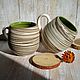 Order Tea Pair Ceramic Mugs. Studio Good Cat. Livemaster. . Single Tea Sets Фото №3