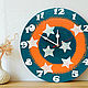 Wall Clock Cosmos Stars Clock with Large Numbers. Watch. Clocks for Home (Julia). Online shopping on My Livemaster.  Фото №2