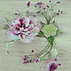 Brooch transformer Cascade of silk flowers. Brooches. LIUDMILA SKRYDLOVA (flower glade). My Livemaster. Фото №5