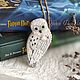 Brooch Owl Hedwig brooch Owl white Owl Harry Potter, Brooches, Yaroslavl,  Фото №1