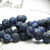 Материалы для творчества handmade. Livemaster - original item Sodalite, beads, ball, 8 mm. matt. Handmade.