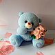 Soap Teddy with a bouquet of flowers, Soap, Moscow,  Фото №1