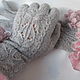 A copy of the product openwork gloves Haze. Gloves. Irina-snudy,hoods,gloves (gorodmasterov). Online shopping on My Livemaster.  Фото №2
