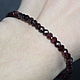 Natural Garnet Cut Bracelet, Bead bracelet, Moscow,  Фото №1