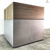 СТОЛ круглый SLIMLINE plywood NUT D800мм орех