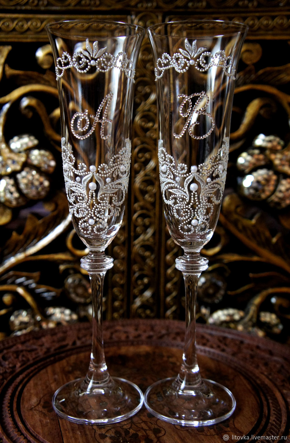 Идеи на тему «Шампанское и фужеры» () | свадебные бутылки, свадебный набор, свадебные аксессуары