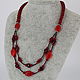 Carnelian stone necklace ' Shades of red'. Necklace. Magic box. Online shopping on My Livemaster.  Фото №2