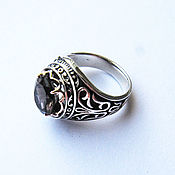Украшения handmade. Livemaster - original item Ring: Silver ring with rauchtopaz. Handmade.