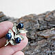 Brooch pin 'Blueberry' small wild berries. Brooches. BeautyGlassByKate(Lampwork) (beauty-glass). My Livemaster. Фото №4