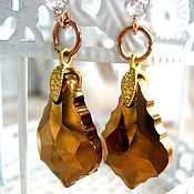 Украшения handmade. Livemaster - original item Baroque earrings with Swarovski crystals. Handmade.